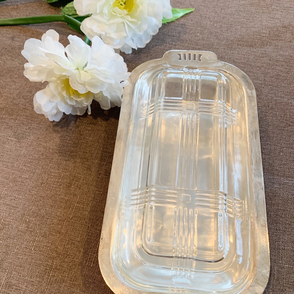 Vintage Silver plated Butter Dish